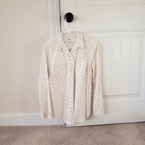 Women's Old Navy Long Sleeve Nautical Button Down Shirt